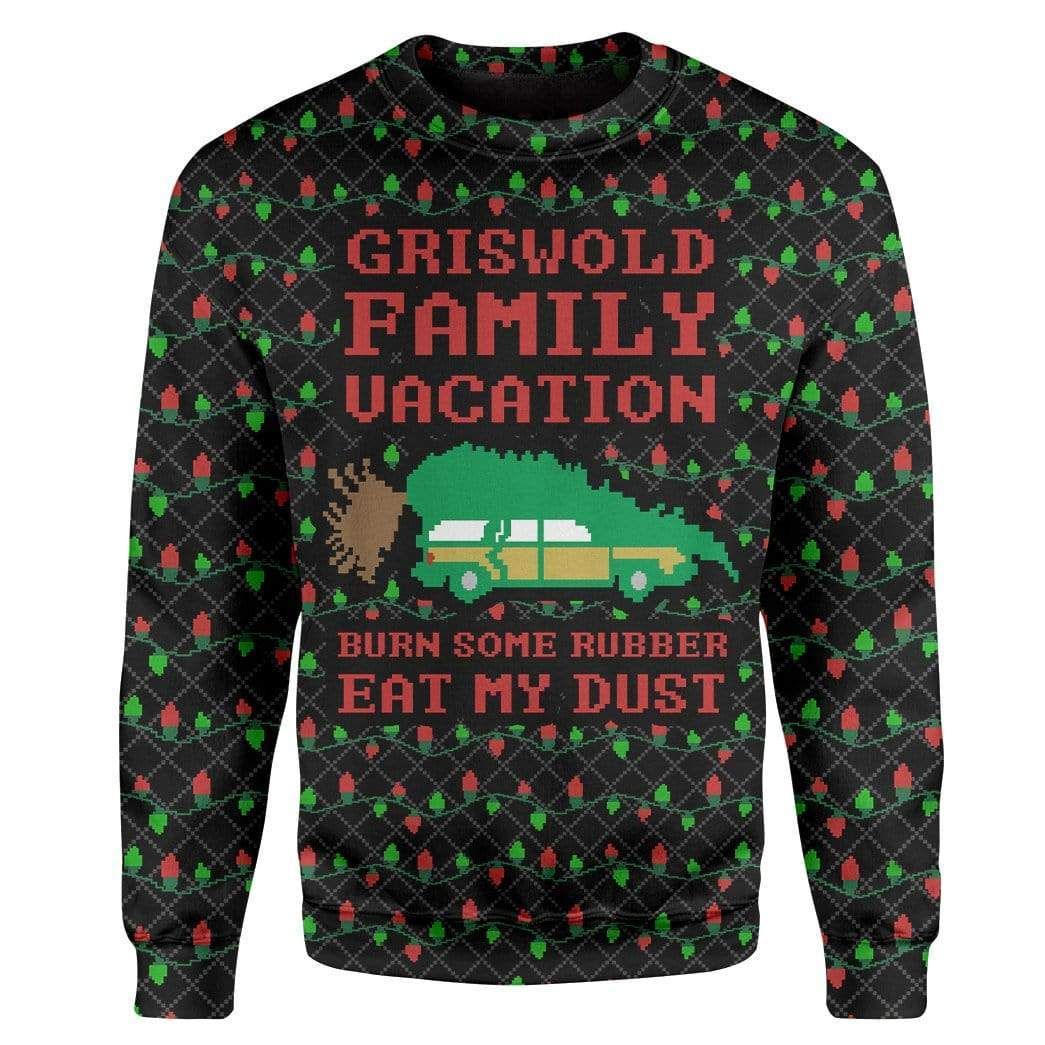 Custom T-Shirt – Long Sleeves Ugly Christmas Griswold Family Vacation Christmas Sweater Jumper