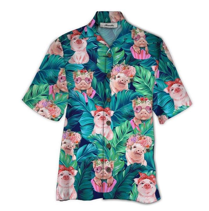 Pig All Over Printed Hawaiian Shirt Ha88333