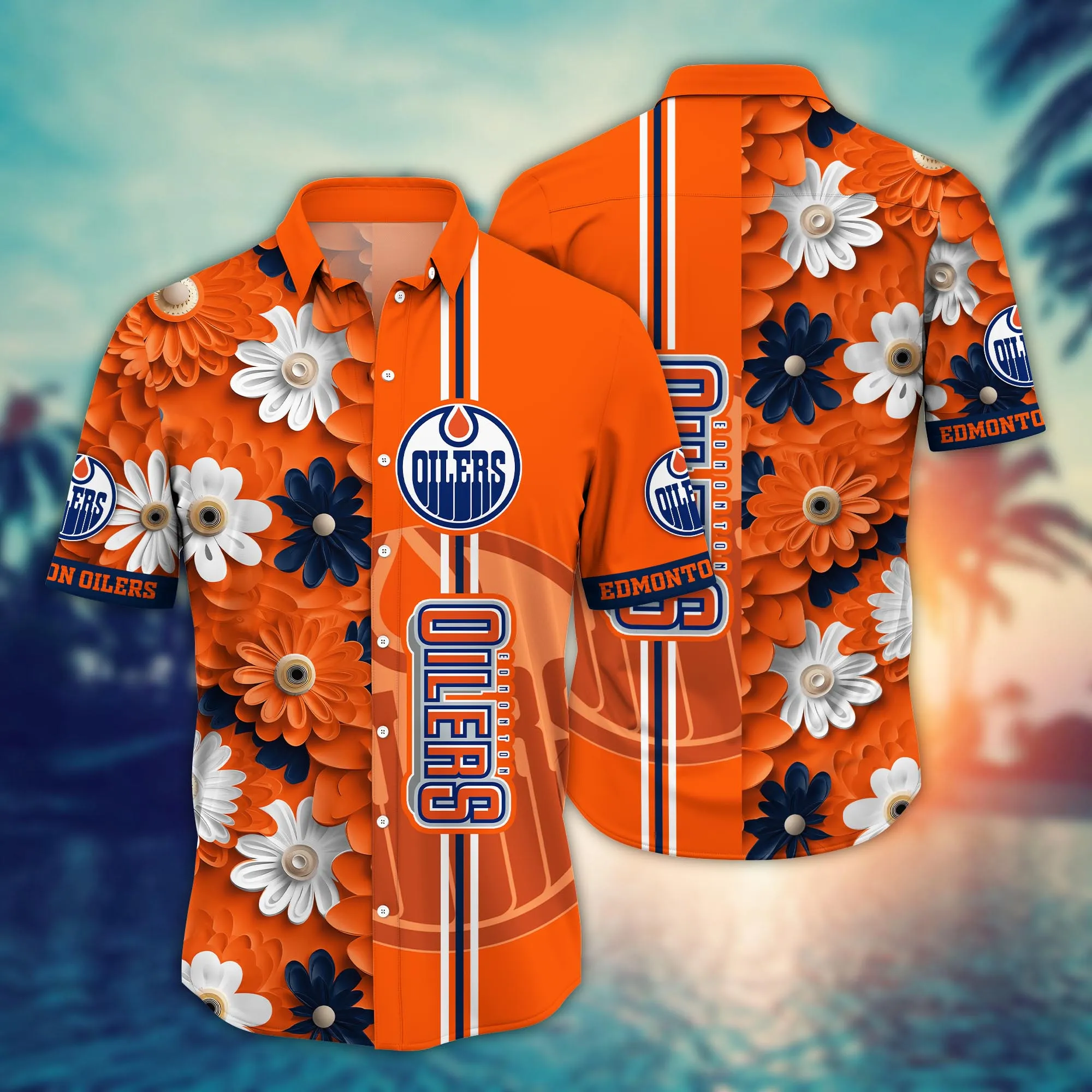 Edmonton Oilers Nhl Hawaiian Shirt Pool Days Aloha Shirt