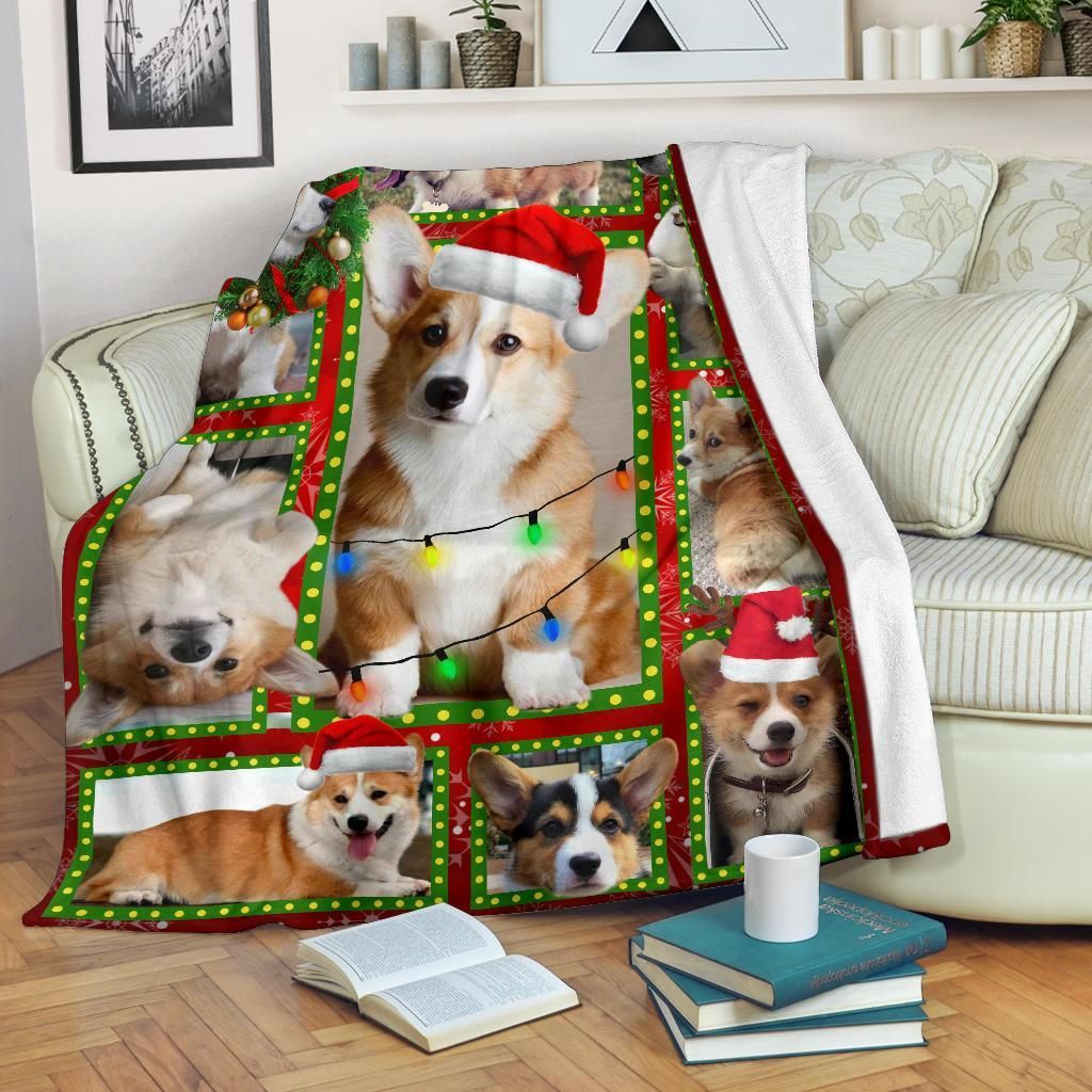 Corgi Christmas Premium 3D Customized Quilt TUH42814 PLEN2407