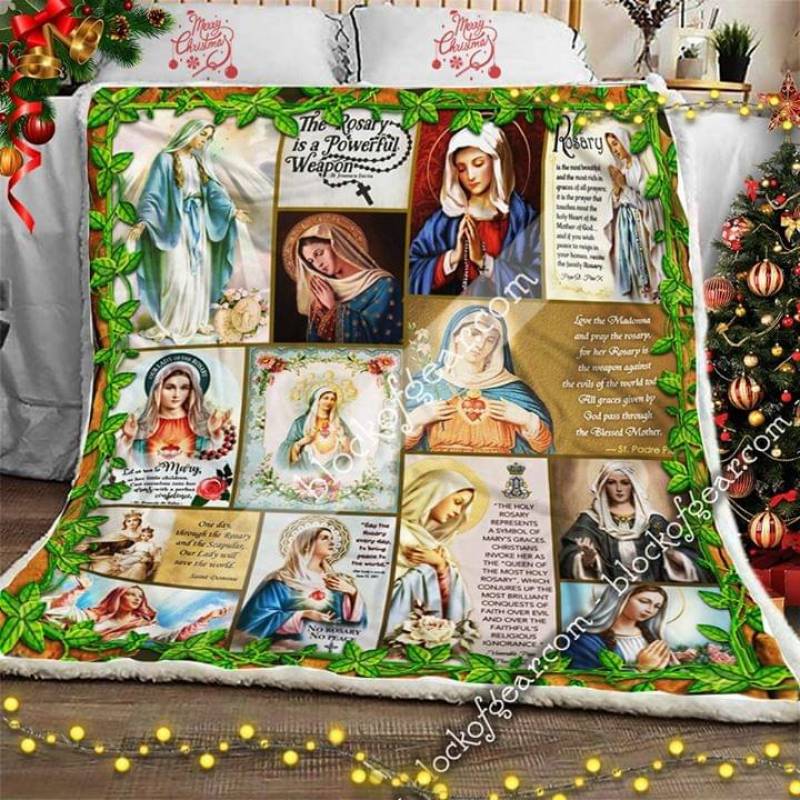 A BC-Our Lady of the Rosary Sofa Blanket