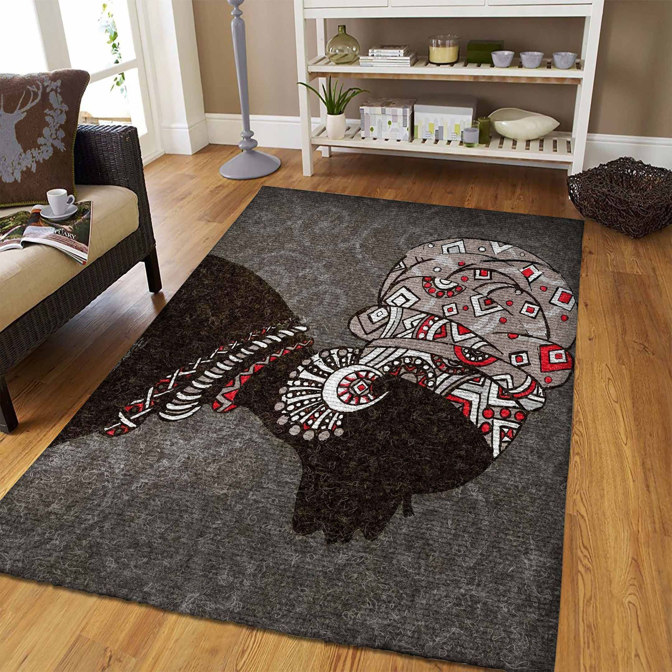 African Afro Women Rug