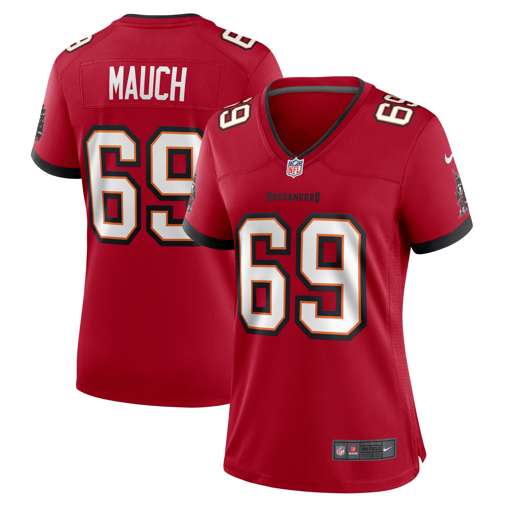 Cody Mauch Tampa Bay Buccaneers Women's Game Jersey – Red