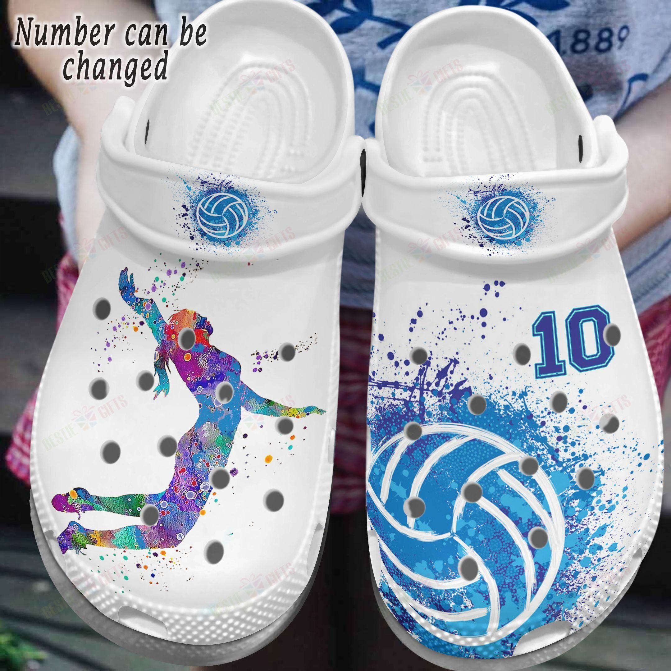 Volleyball Crocs Classic Clog Personalized Volleyball Lover Shoes 