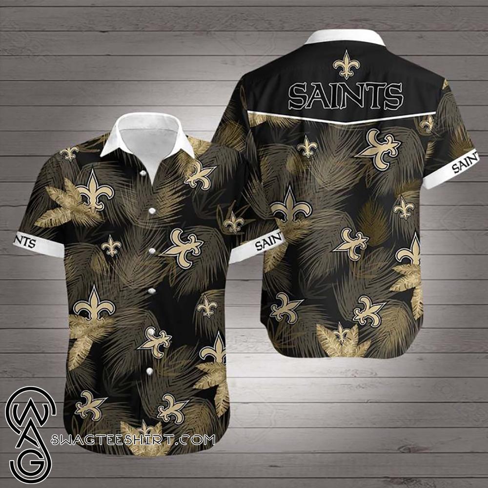 Beach Shirt New Orleans Saints Floral Hawaiian Shirt