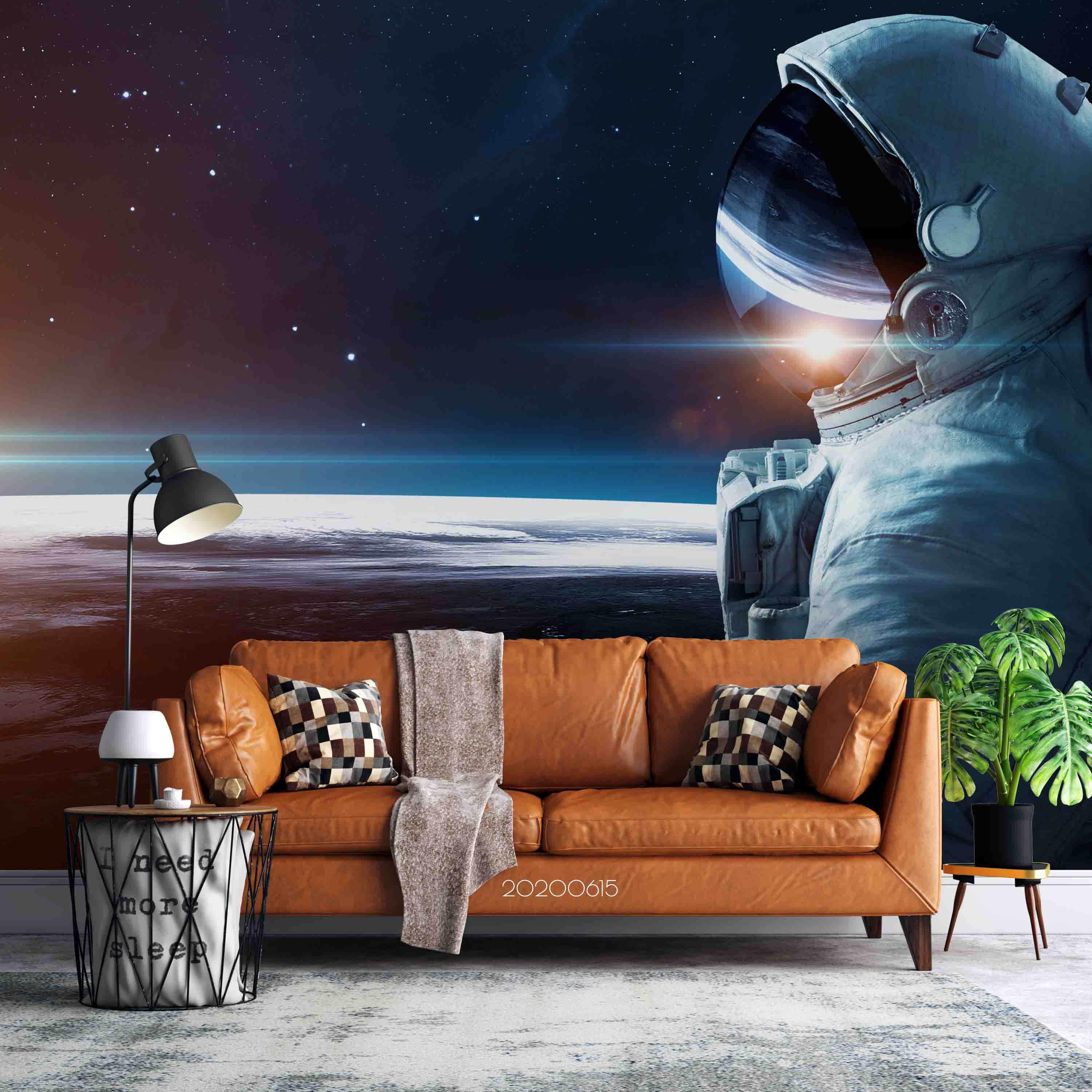 3D Space Nebula Astronaut Wall Mural Wallpaper Lxl 86