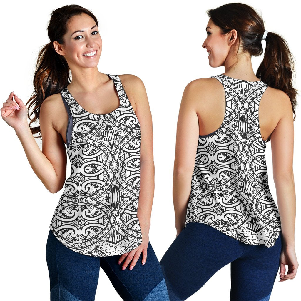 Polynesian Tribal Women’S Racerback Tank Grown Bmw