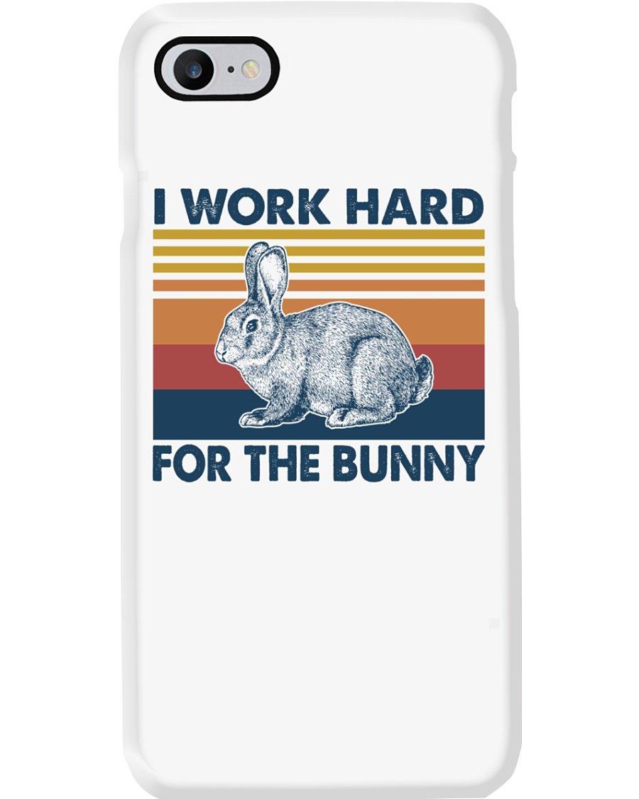 Rabbit I Work Hard Phone Case