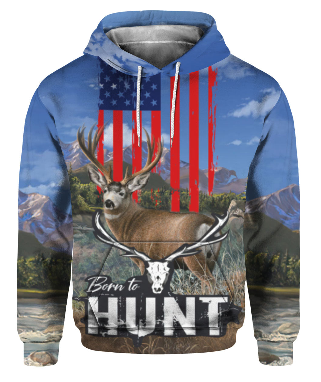 Oragontee Deer Born To Hunt 3D All Over Print | For Men & Women | Adult | Hp1111