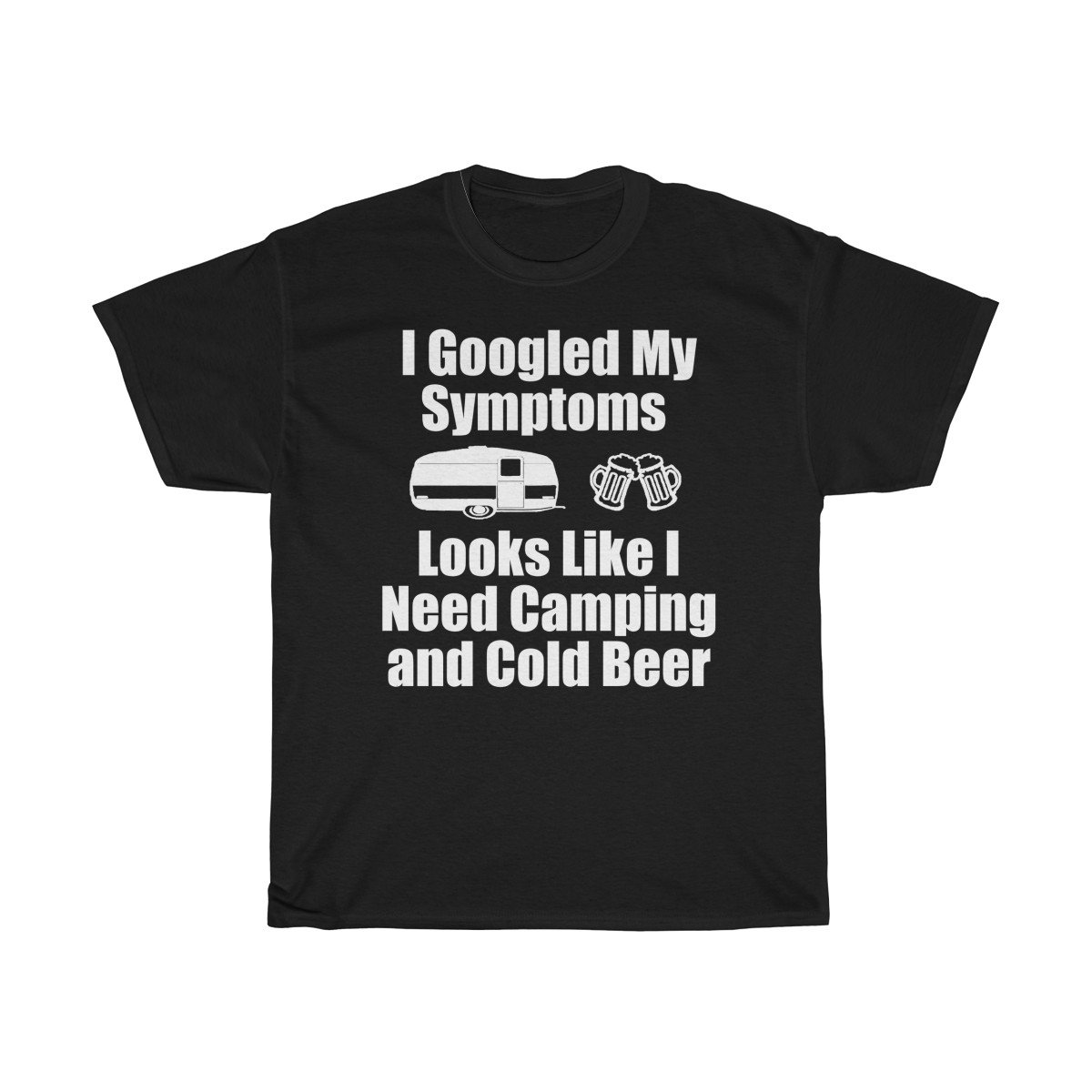 I need Camping and Cold beer Tshirt