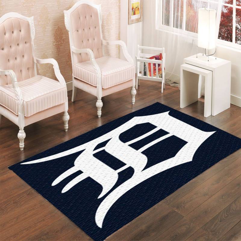 DETROIT TIGERS FLAG LIVING ROOM CARPET RUGS