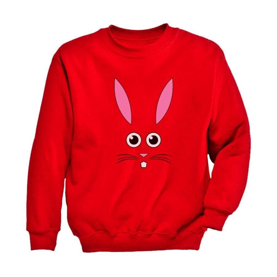 Children’s Cute Easter Bunny Face Toddler/Kids Sweatshirt