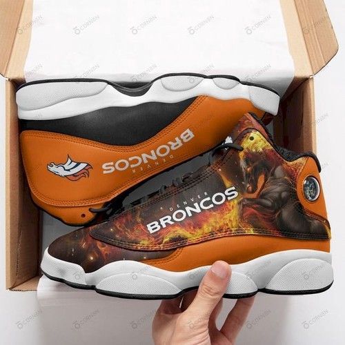 Denver Broncos Football Custom Tennis Shoes Air Jd13 Sneakers Jd13 ...