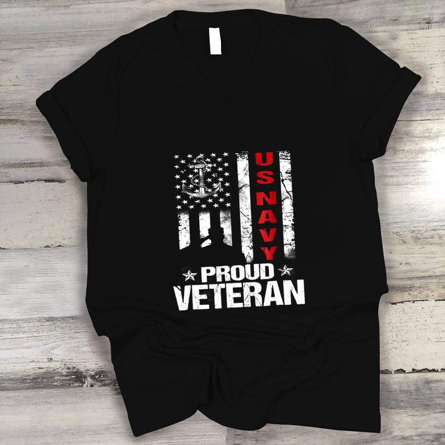 Proud Veteran US Navy Patriotic Shirt