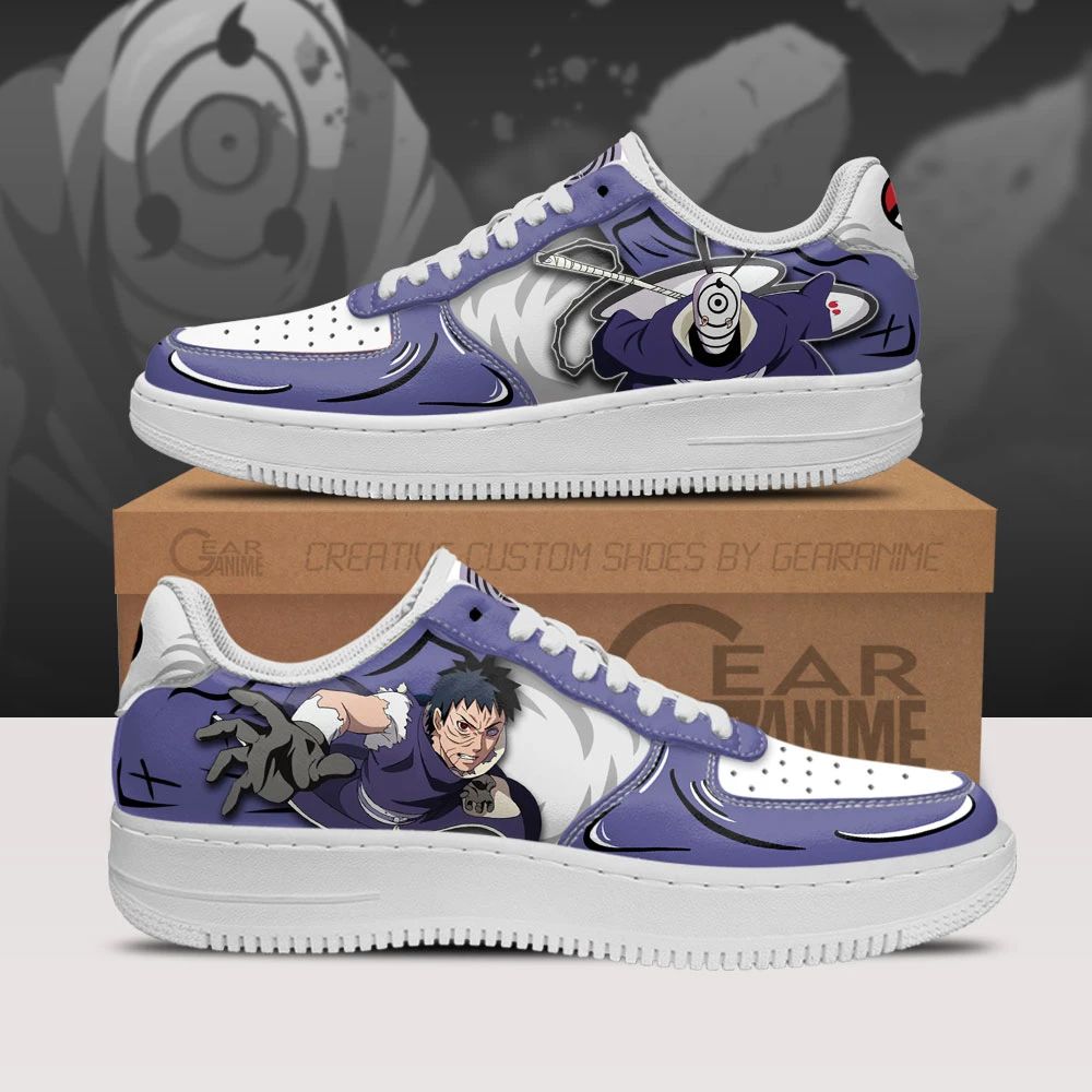 Uchiha Obito Air Sneakers Custom Anime Naruto Shoes Unisex Men Women