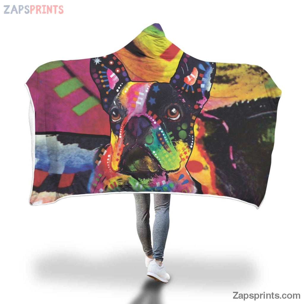 French Bulldog Design Hooded Blanket – Dean Russo Art