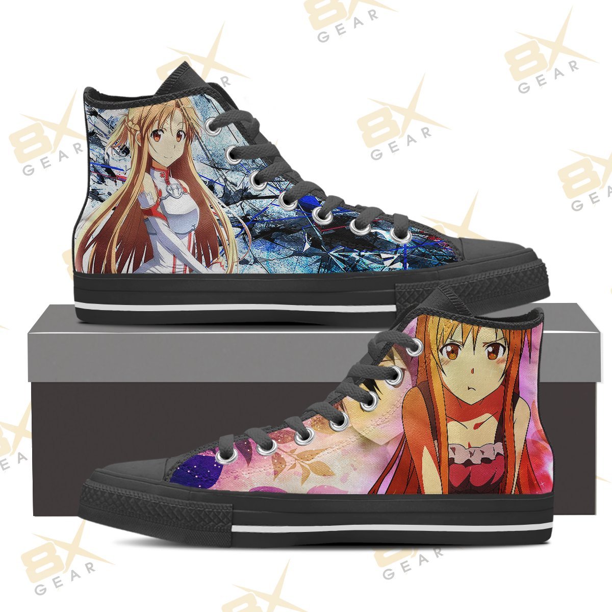 Asuna Shoes Sword Art Online Hi Top Sneakers Sao Anime Shoes