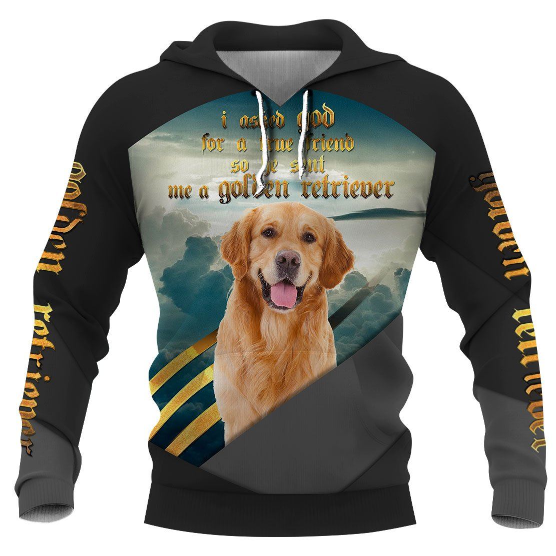 God Sent Me A Golden Retriever, Edition 3D Full Printing