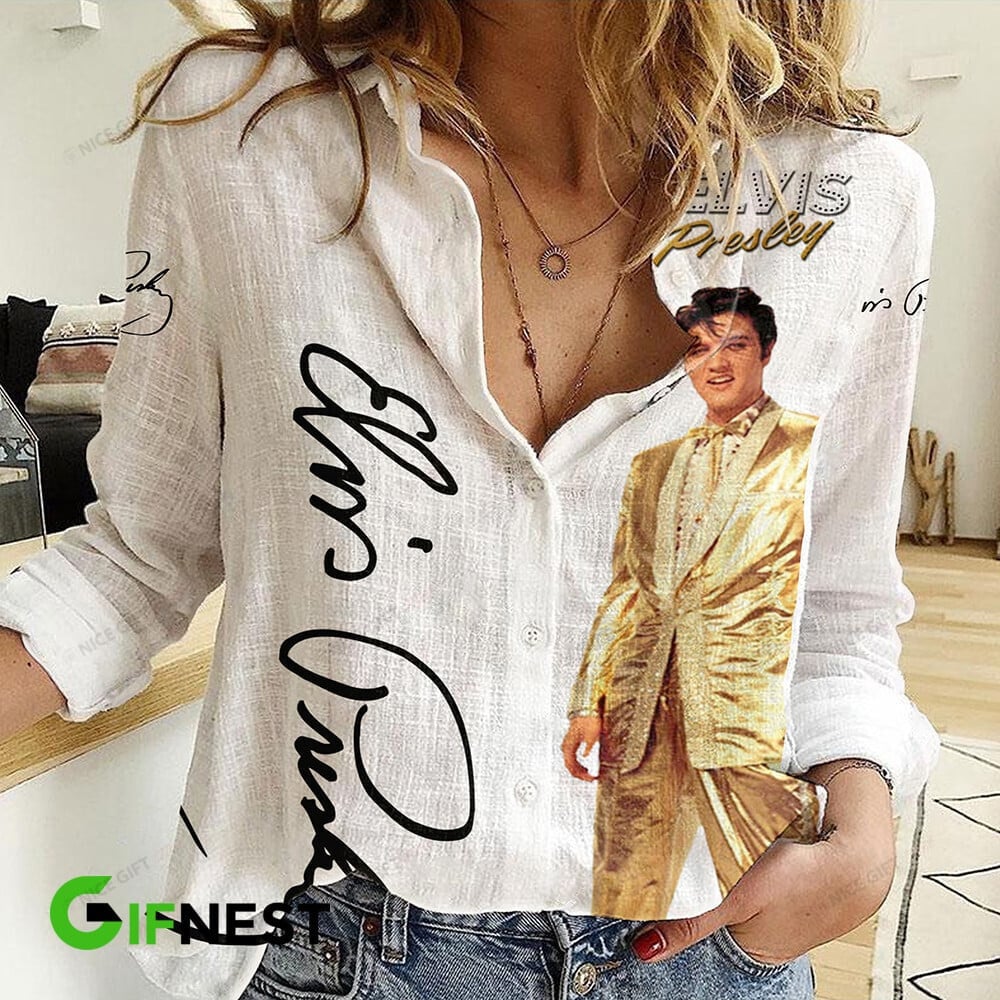 Elvis Presley Women Casual Shirt Wcs-X4G4