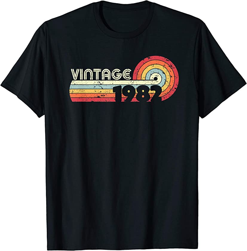 1982 Vintage Shirt, Birthday Gift Tee. Retro Style T-Shirt