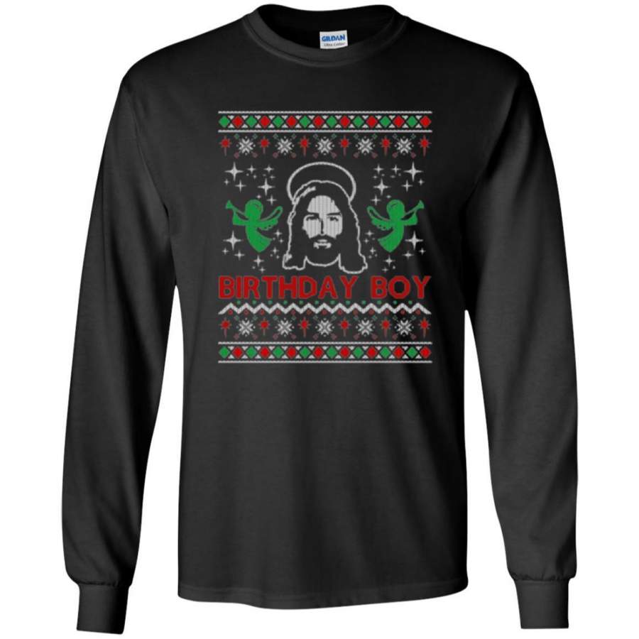 Christmas T-shirt Jesus Birthday Boy Ugly Christmas Sweater