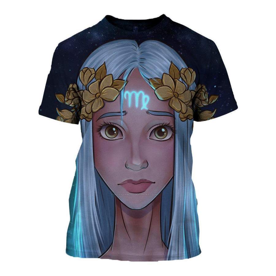 3D ALL OVER PRINTED VIRGO ZODIAC T SHIRT HOODIE NTH150830