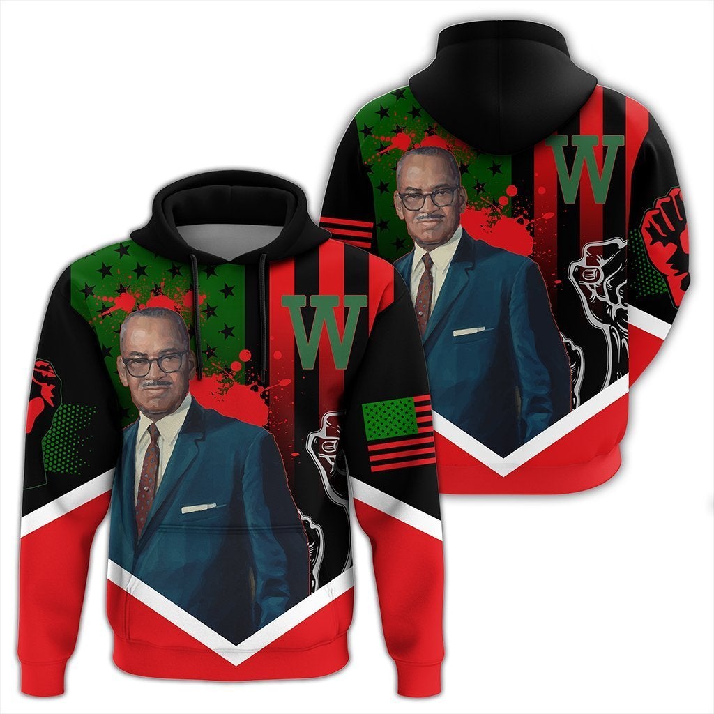 Wonderprint Hoodie – African American Flag William L. Dawson Hoodie