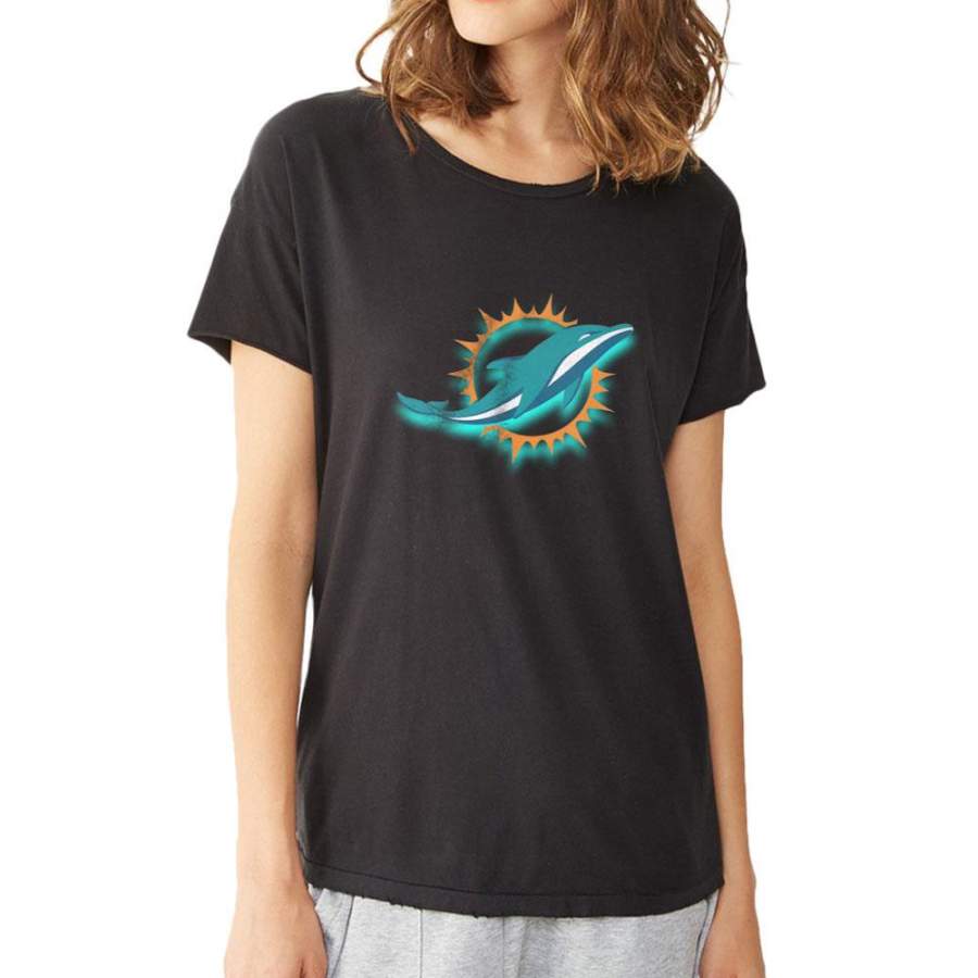 Miami Dolphins Logo Women’S T Shirt