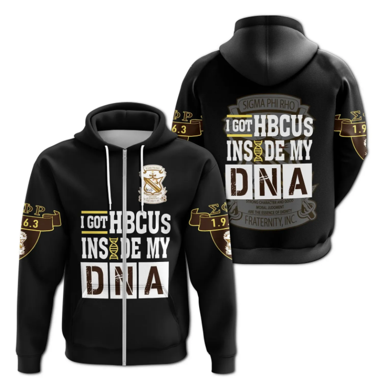 Africa Zone Hoodie – Sigma Phi Rho Hbcu Dna Zip Hoodie