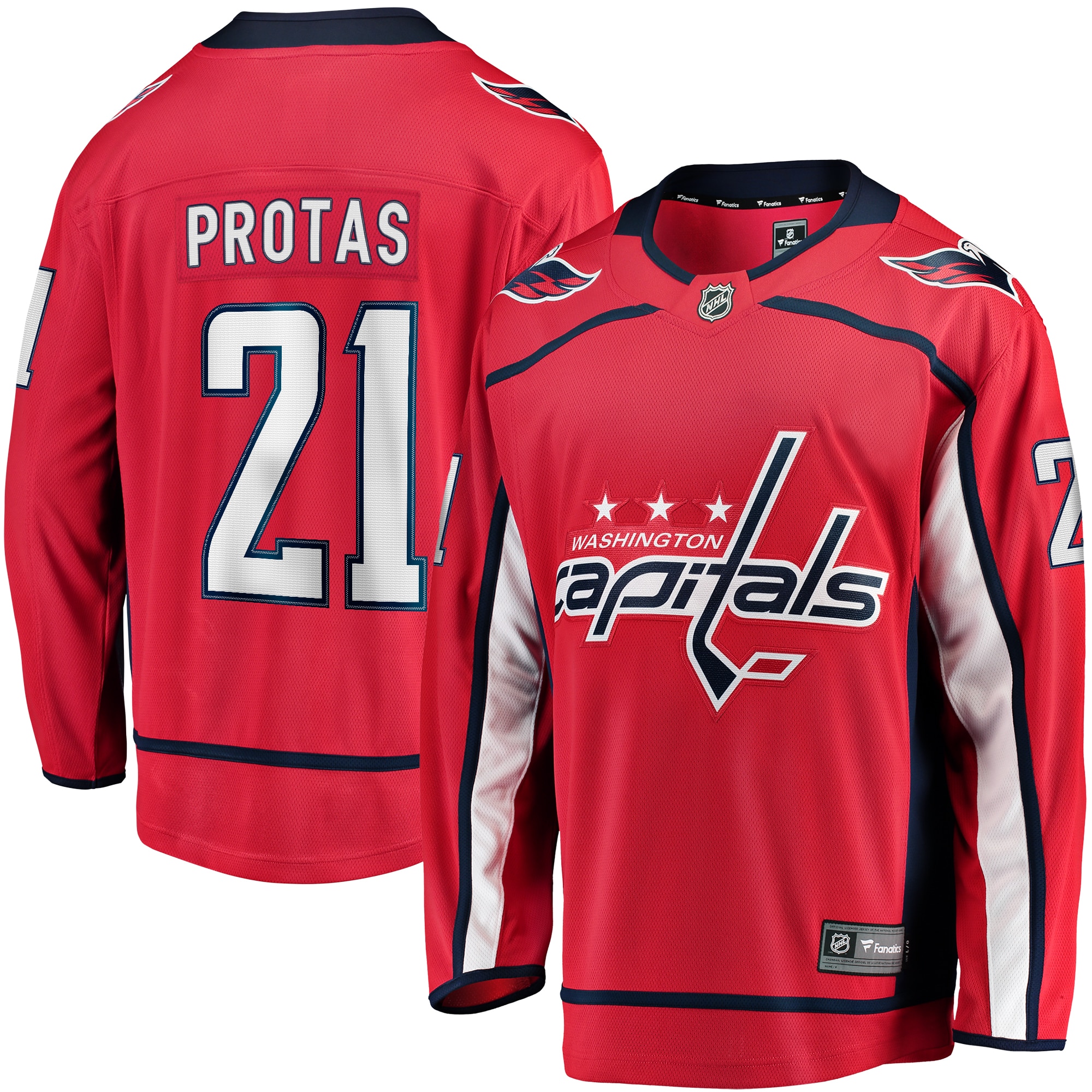 Aliaksei Protas Washington Capitals Branded Home Breakaway Jersey – Red