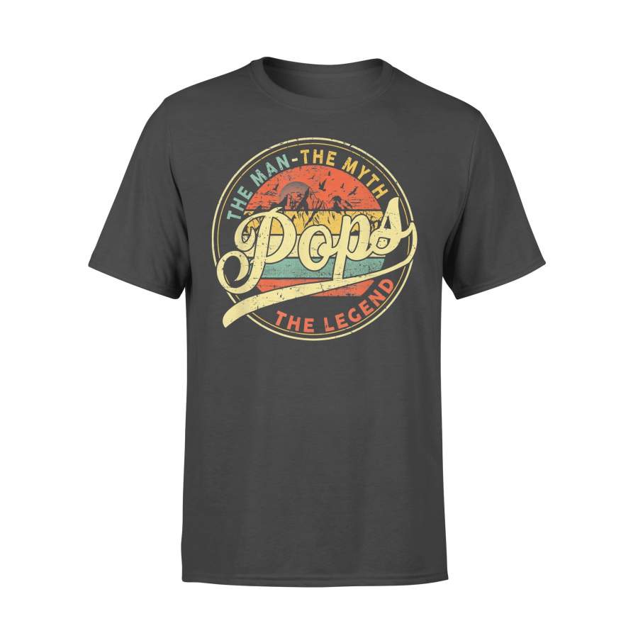 The Man The Myth Pops The Legend Vintage T-shirt