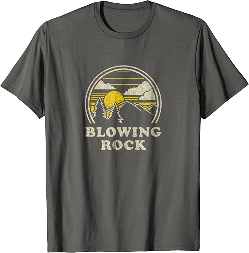 Blowing Rock North Carolina NC T Shirt Vintage Hiking Tee