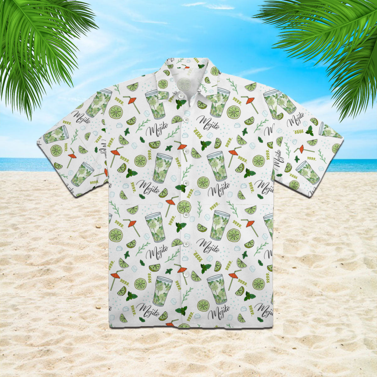 Amazing Mojito Green White Hawaii Shirt For Men Women Ha56646