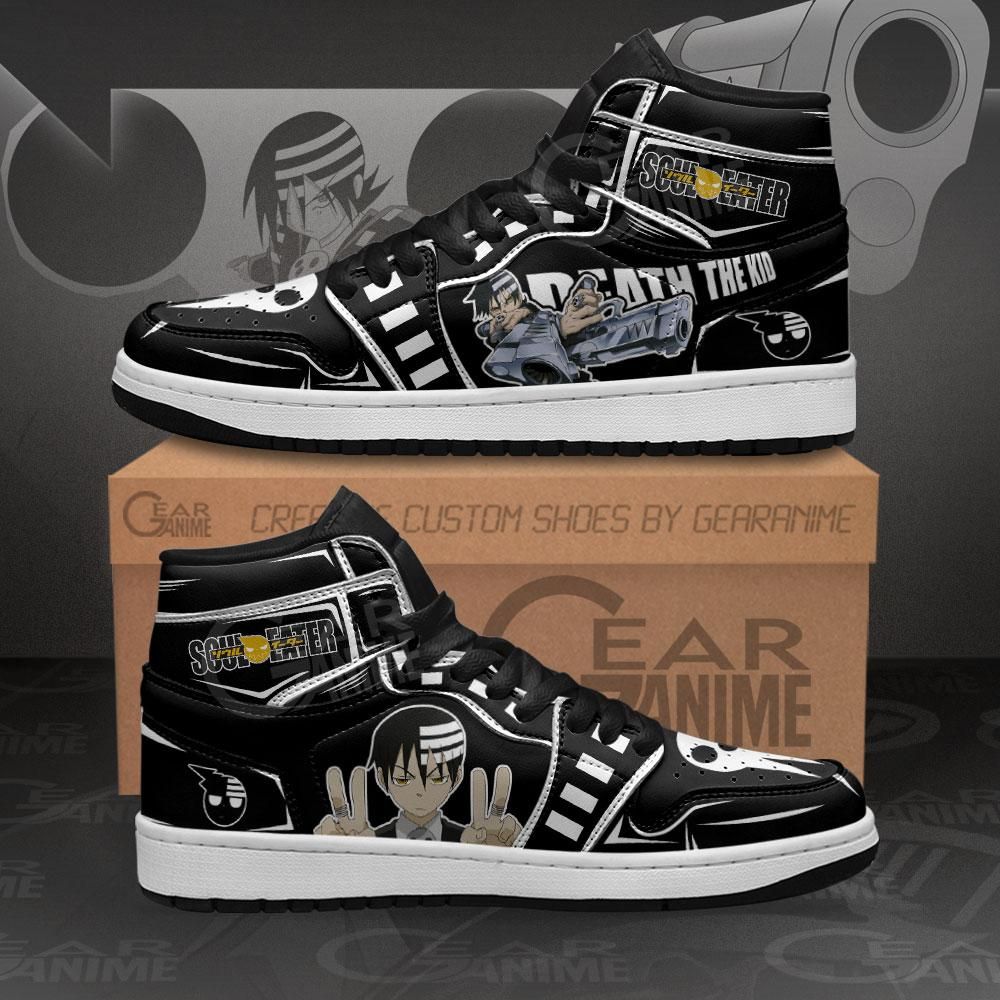 Death The Kid Soul Eater Custom Anime Mn11 Air Jordan Shoes Sport Sneakers