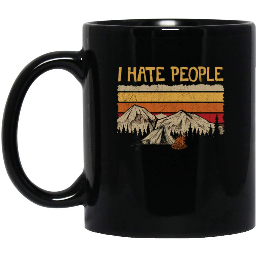 Camping – Hate Black Mug