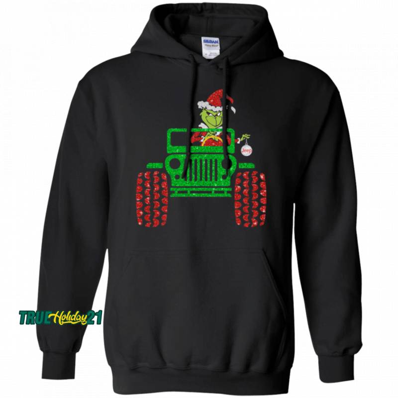 The Grinch And Jeep Car Hoodie