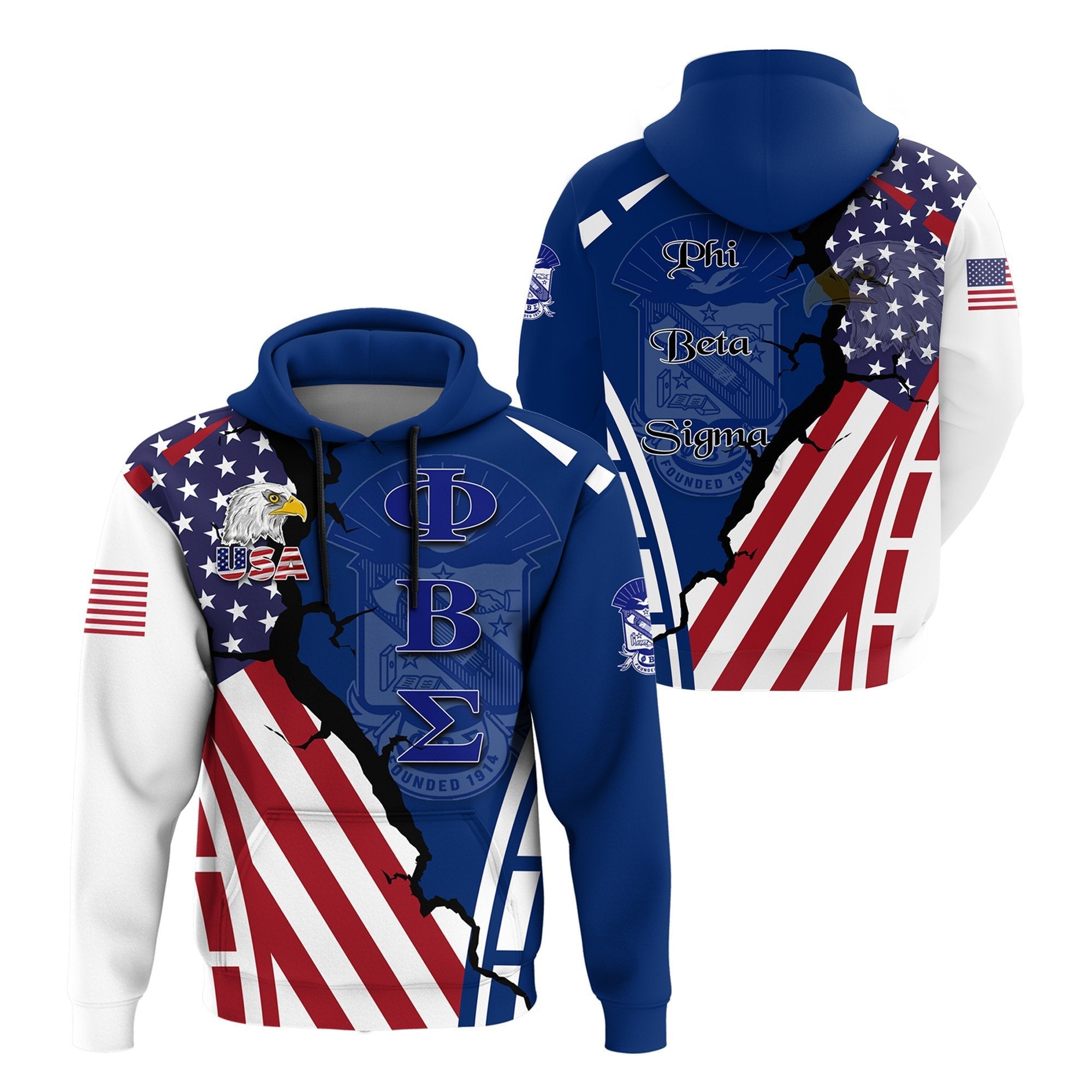 Fraternity Hoodie – American Phi Beta Sigma Pullover Hoodie