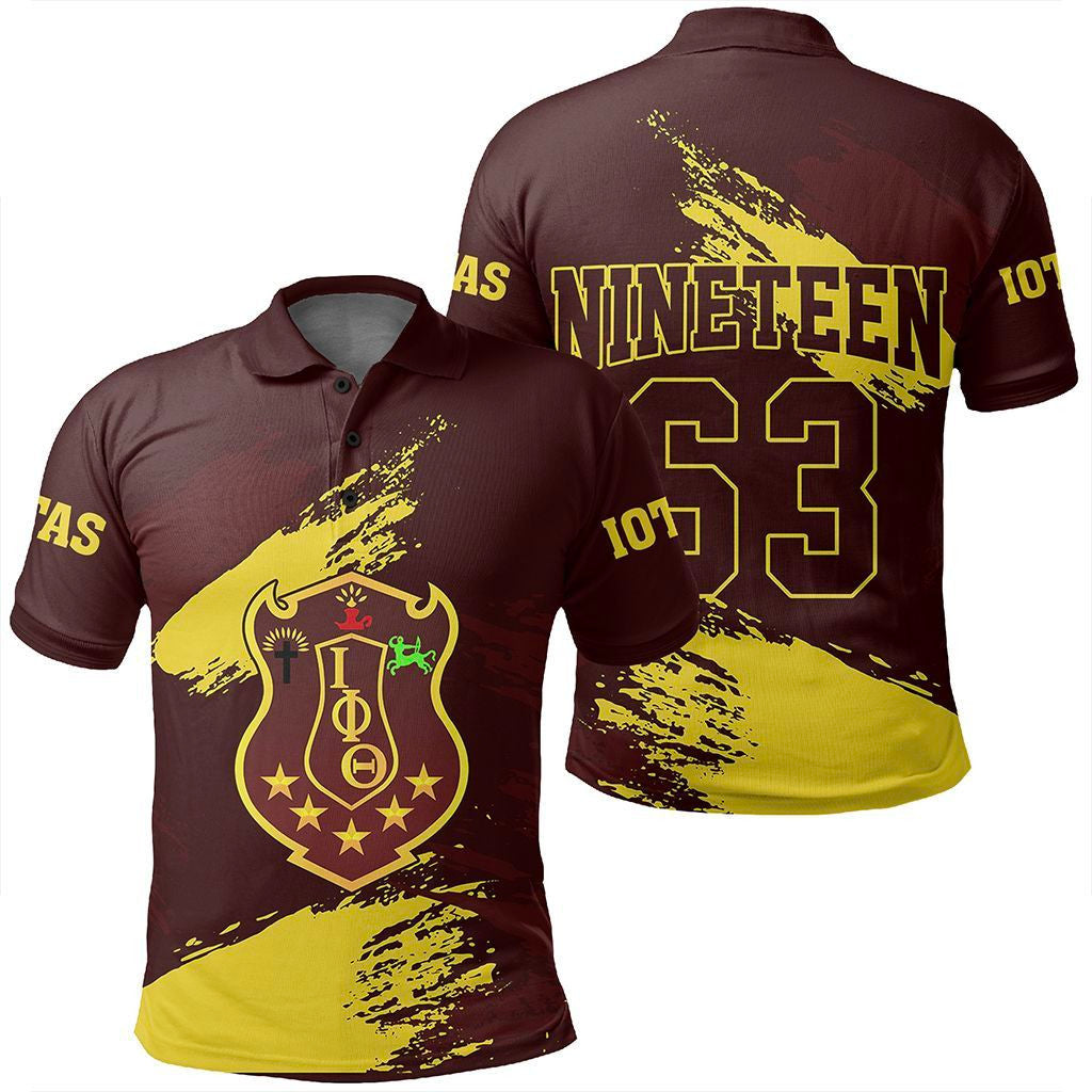 Wonder Print Polo Shirt – Iota Phi Theta Nineteen Polo Shirt