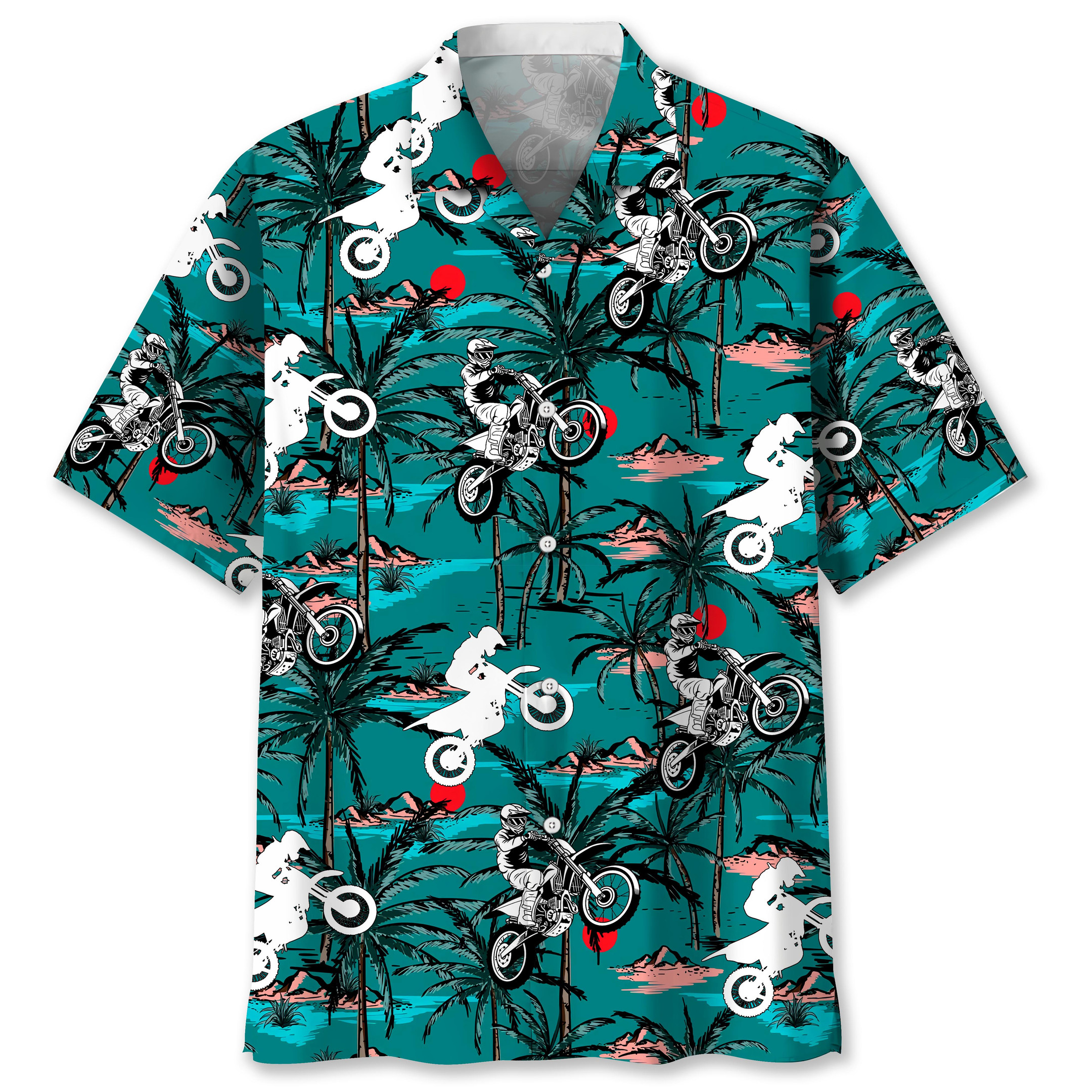 Motocross Vintage Hawaii Shirt Ha23024