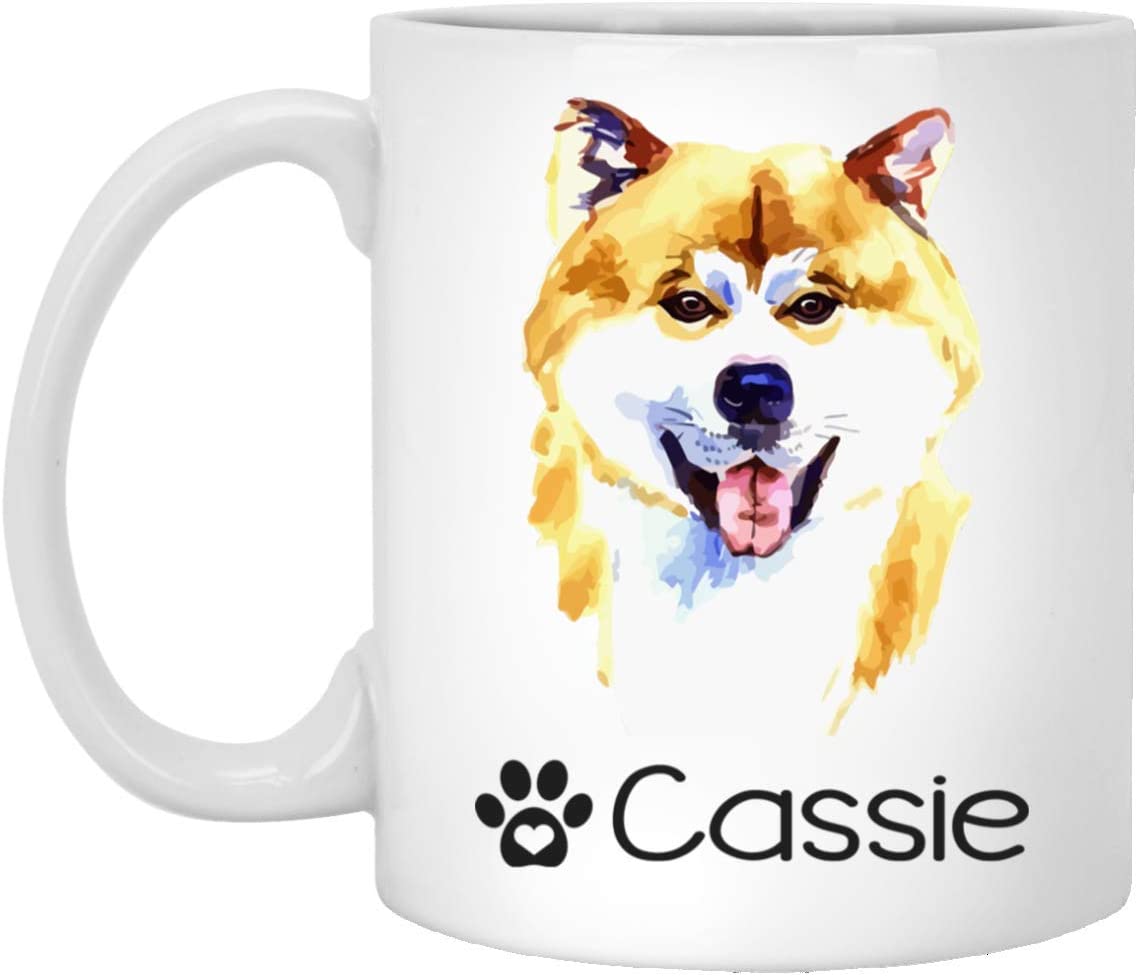 Personalized Akita Inu Dog Mug – Pet Owner Gifts For Women – Gifts For Dog Lover – Akita Inu Mom Dad Mugs – Dog Cups 11Oz