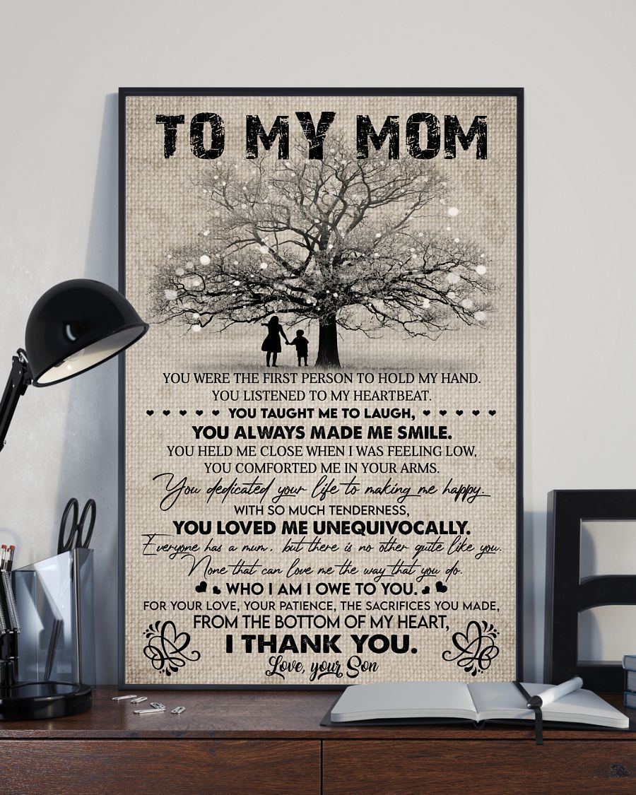 You Were The First Person To Hold My Hand Canvas And Poster, Best Mother’s Day Gift Ideas, Mother’s Day Gift From Son To Mom, Warm Home Decor Wall Art Visual Art