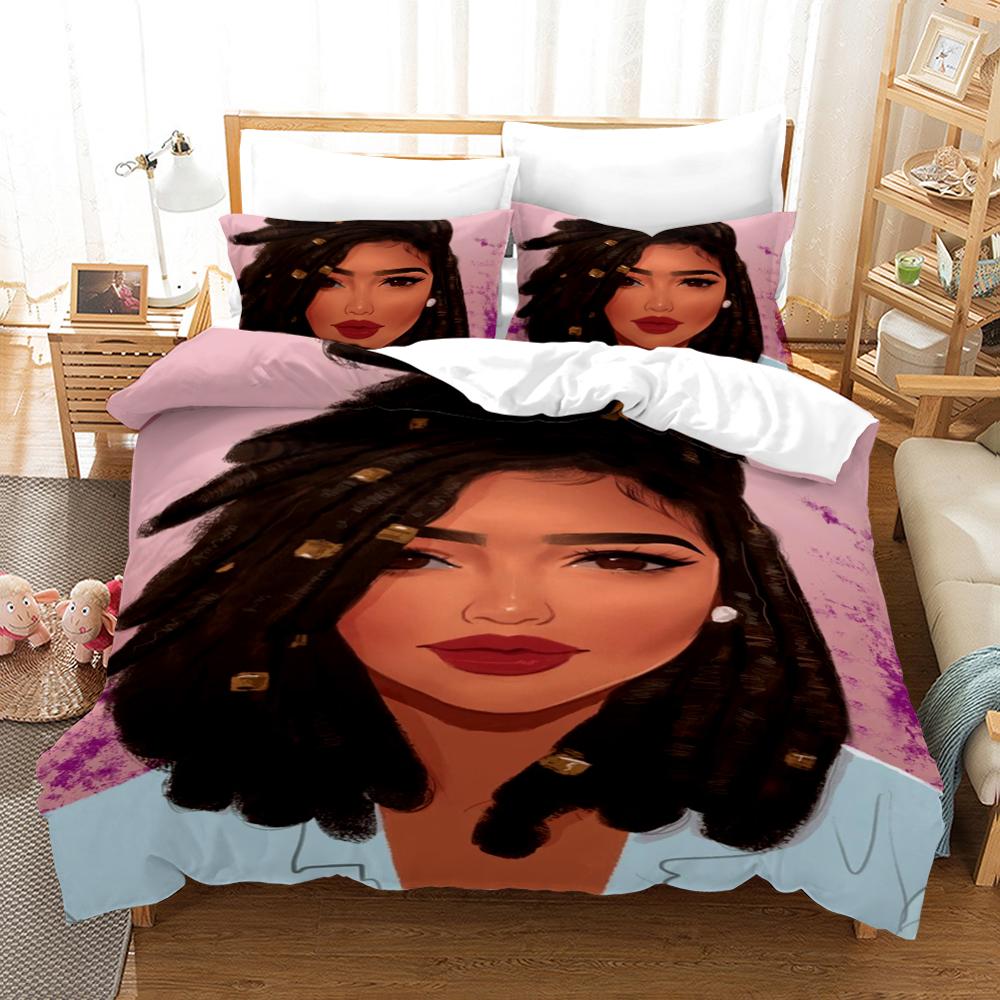 3D Printed African Fashion Sexy Bedding Set Duvet Covers Pillowcases Bedding Set Bedclothes