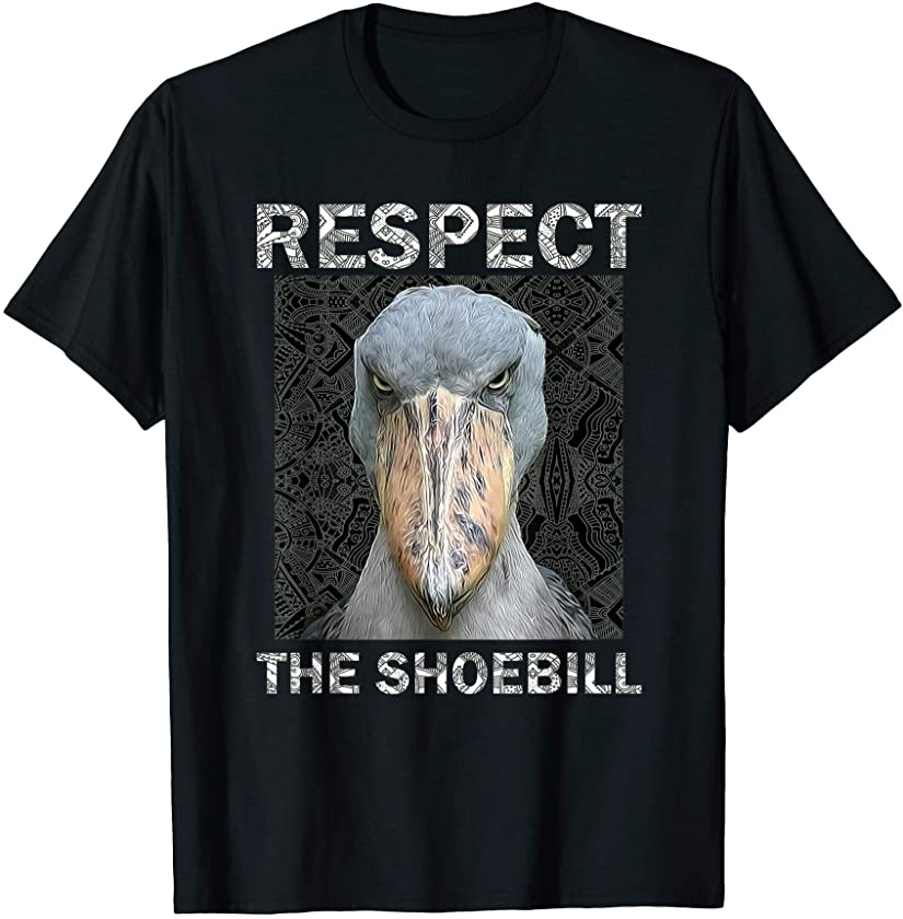 Respect The Shoebill African Bird Aztec Mayan Bird Lover T-Shirt