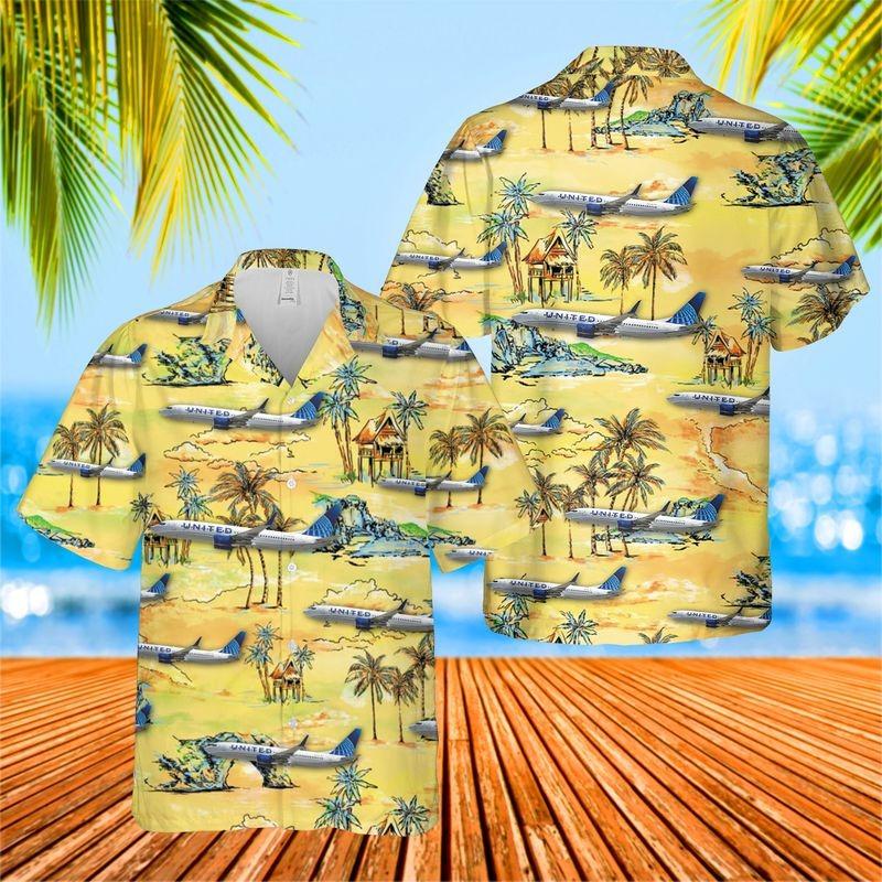 United Airlines Boeing 737-824 Hawaiian Shirt | For Men & Women | Adult | Hw9499