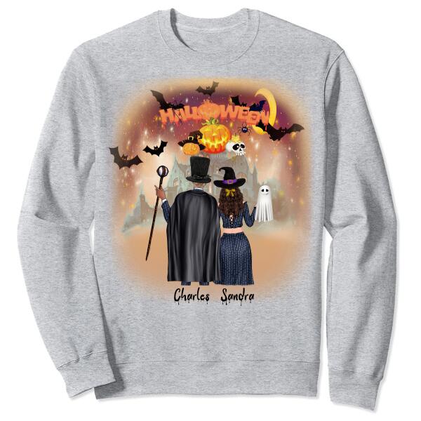 Personalized Halloween Themed Hoodies - Couples Halloween Shirts - Popular Couple Gift