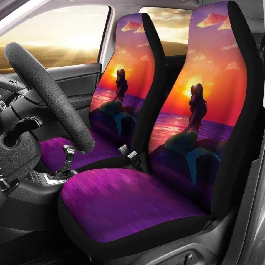 Sunset Ariel Little Mermaid Car Seat Covers