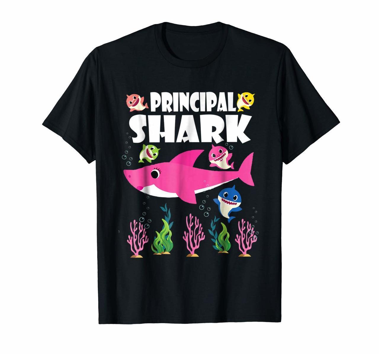 Cute Baby Sharks Lovely Principal Shark Funny Cool Tshirt