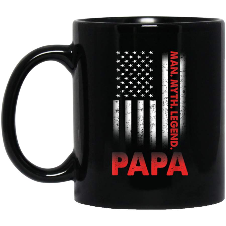 Vintage For Mens Dad Father Black Mug