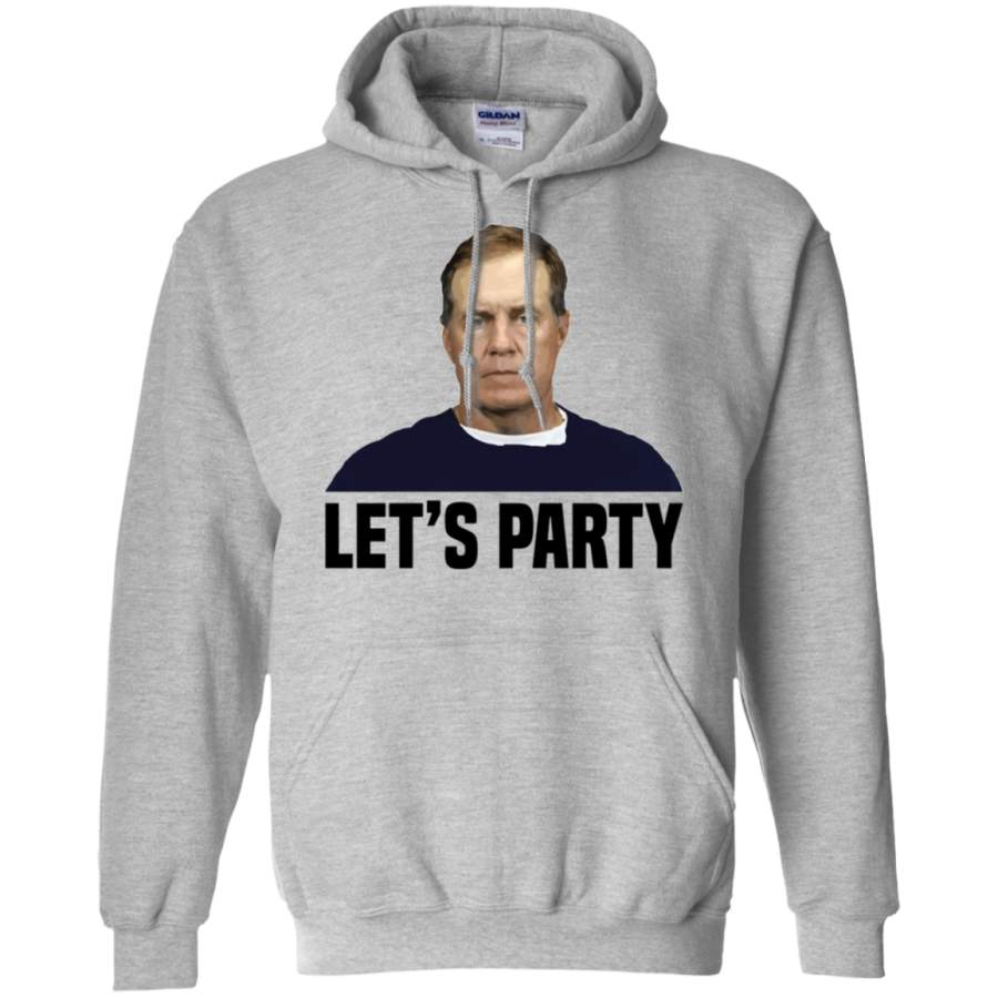 AGR Lets Party – Bill Belichick Gildan Pullover Hoodie