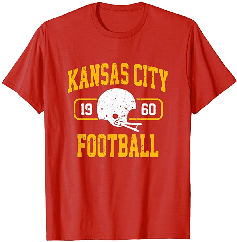 Kansas City Football Athletic Vintage Sports Team Fan Gift T-Shirt